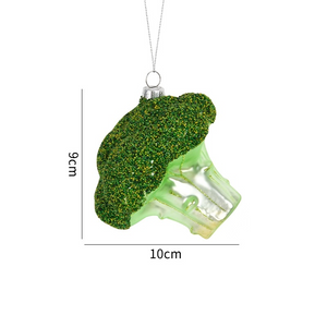 Food & Vegetable Christmas Glass Baubles - Staunton and Henry