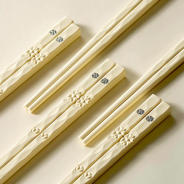 Modern Cream White Chopsticks - Staunton and Henry