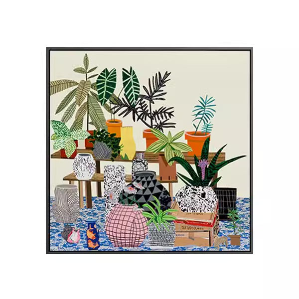 Plants Illustration Wall Art with Frame - Staunton and Henry