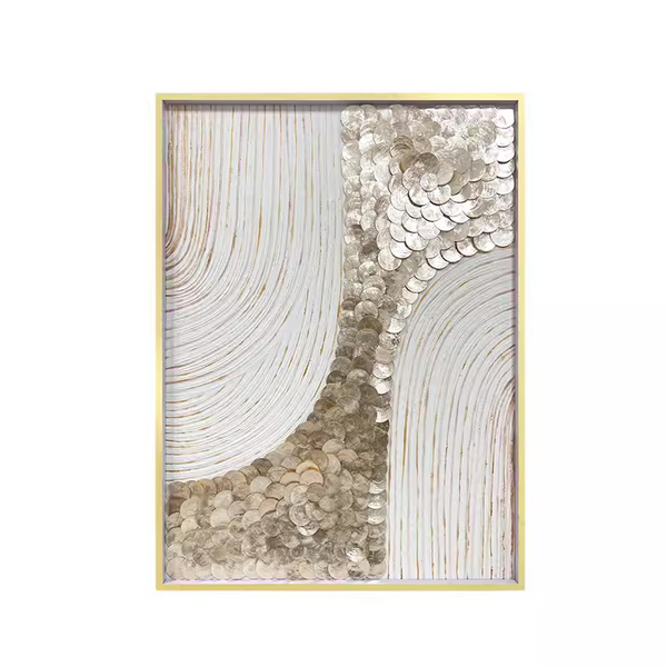 Textured Mother of Pearl Wall Art - Staunton and Henry