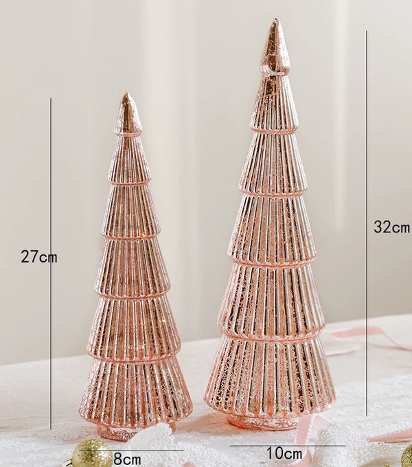 LED Battery Glass Light Up Christmas Trees - Staunton and Henry