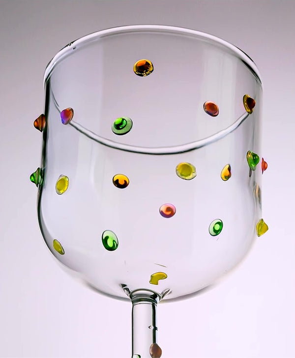 Colour Dots Wine Glass (1 pair) - Staunton and Henry