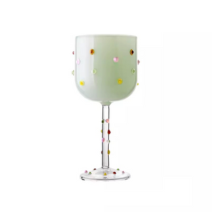 Colour dots wine glass (1 pair) - Staunton and Henry