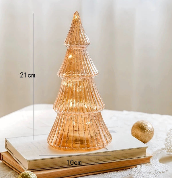 LED Battery Glass Light Up Christmas Trees - Staunton and Henry