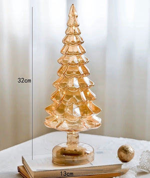 LED Battery Glass Light Up Christmas Trees - Staunton and Henry