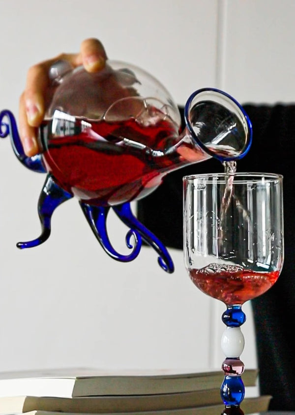 Octopus glass decanter - Staunton and Henry