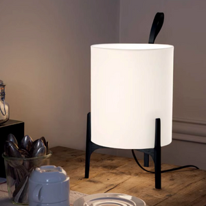 Japanese Style Linen Table Lamp - Staunton and Henry