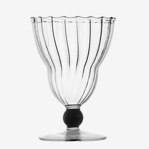 Swirl Ribbed Glass Dessert Glasses - Staunton and Henry