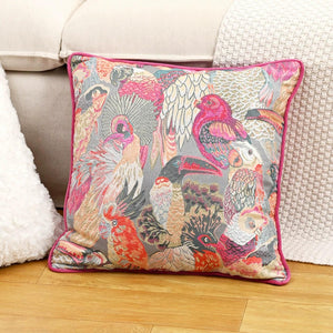 Avery Jacquard Pink Parrot Cushion Cover - Staunton and Henry