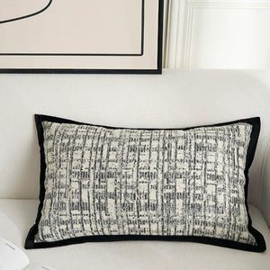 Monroe Black and White Geometric Cushion Cover - Staunton and Henry