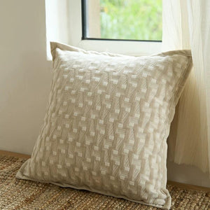Barrow Textured Warm Beige Cushion Cover Set