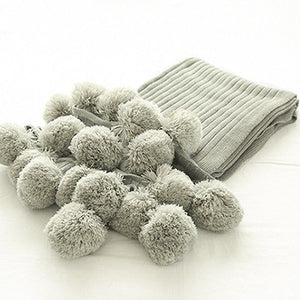 Pom Pom Throw Blanket - Staunton and Henry