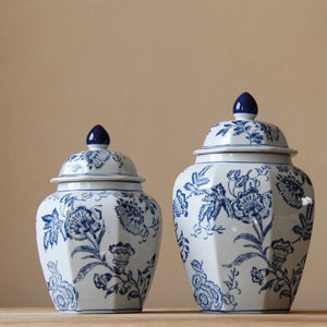 Blue & White Chinese Ceramic Urn - Staunton and Henry