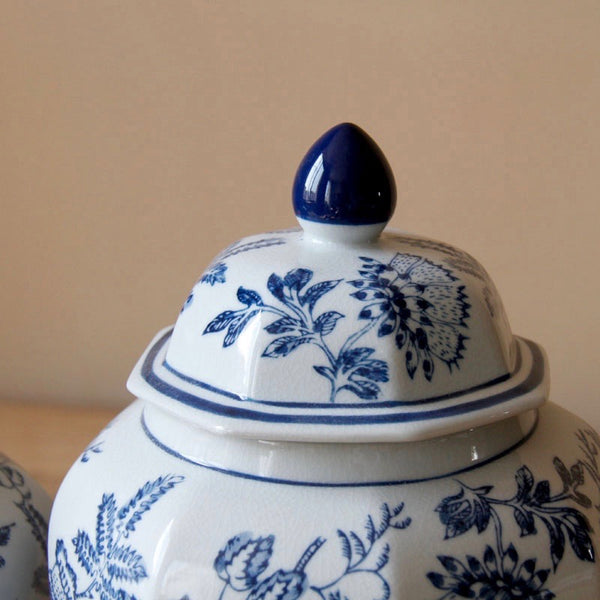 Blue & White Chinese Ceramic Urn - Staunton and Henry