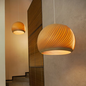 Studio Vayehi Wind Wood Veneer Ceiling Light - Staunton and Henry