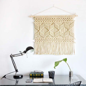 Off White Woven Wall Hanging Tapestry - Staunton and Henry