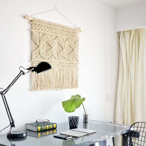 Off White Woven Wall Hanging Tapestry - Staunton and Henry