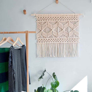 Off White Woven Wall Hanging Tapestry - Staunton and Henry