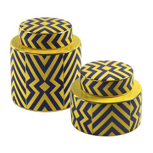 Yellow Urn Vases - Staunton and Henry