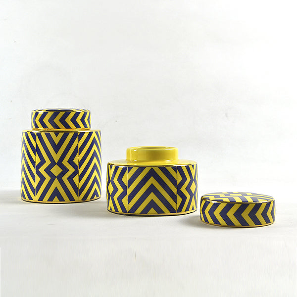 Yellow Urn Vases - Staunton and Henry