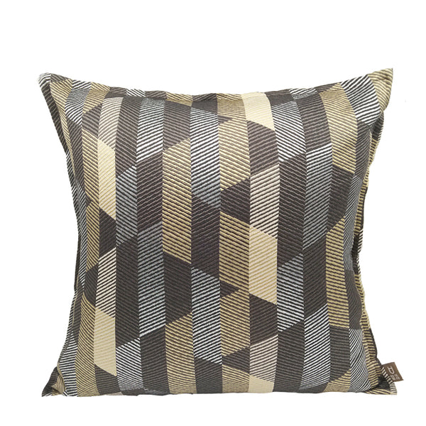 Modern Gold and Black Throw Cushion - Staunton and Henry