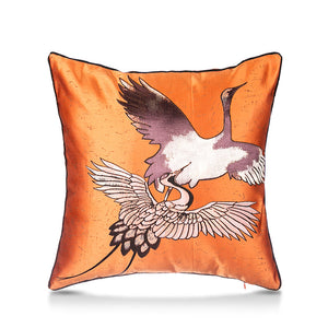 Oriental Birds Throw Cushion - Staunton and Henry
