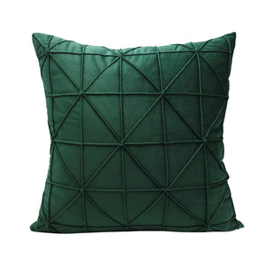 Emerald Green Geometric Throw Cushion - Staunton and Henry