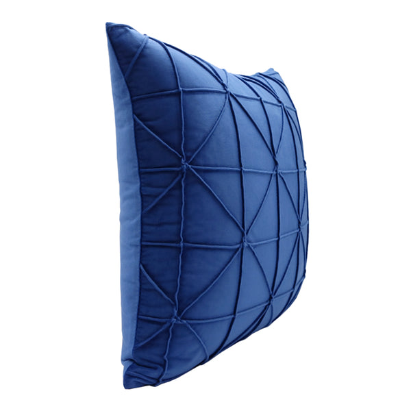 Sapphire Blue Geometric Throw Cushion - Staunton and Henry