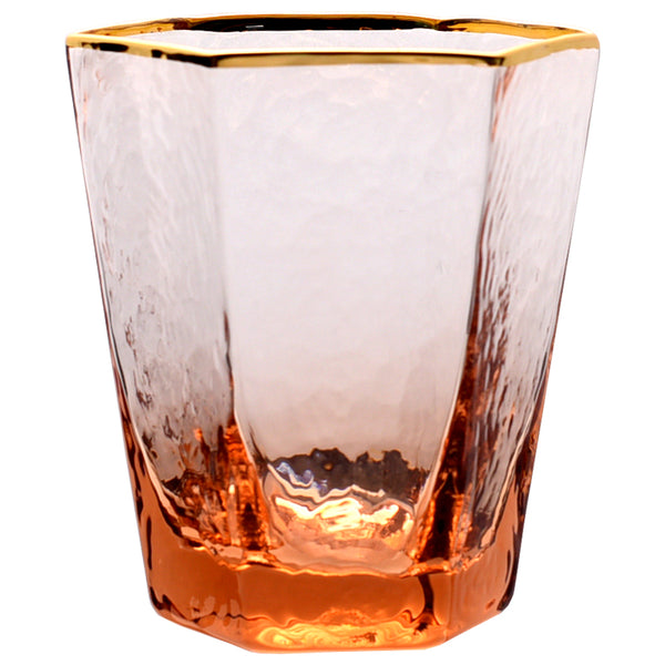 Vintage Pink Tumbler With Gold Trim - Staunton and Henry