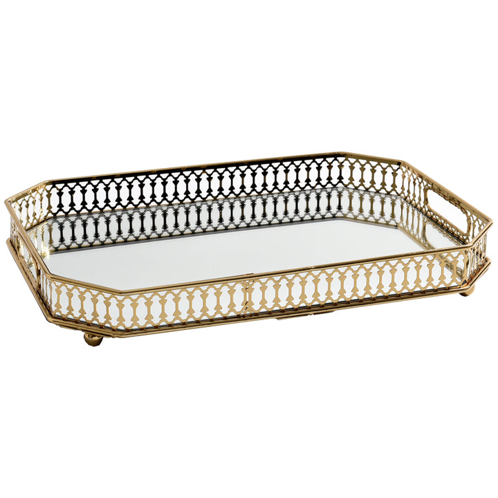 Buy Vintage Gold Mirrored Tray – Staunton and Henry