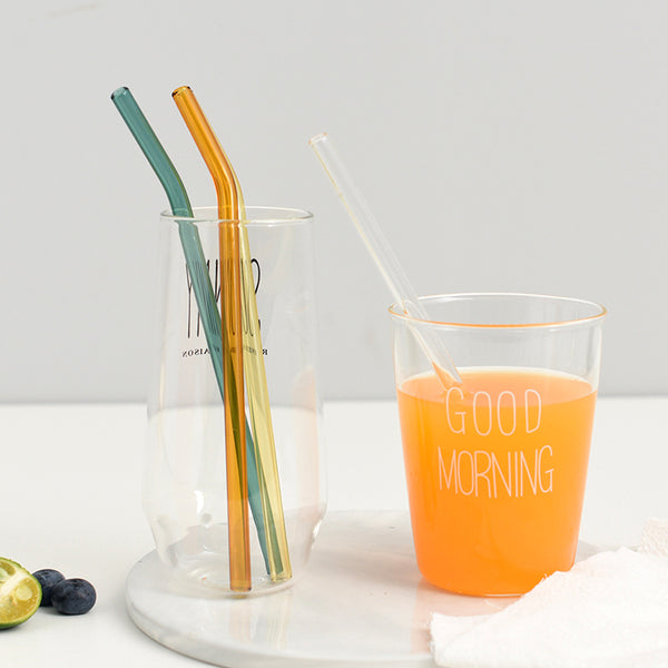 Colored Glass Drinking Straws - Set of 6 - Staunton and Henry