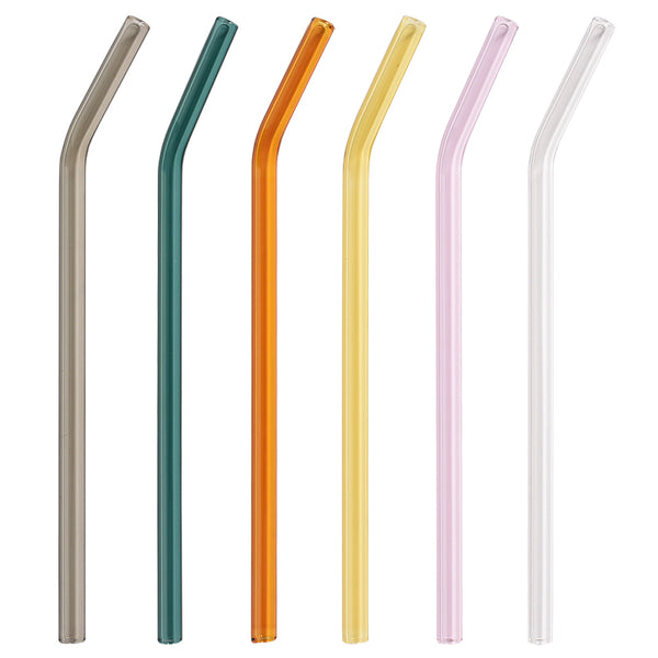 Glass Straw Set : Plain Colors