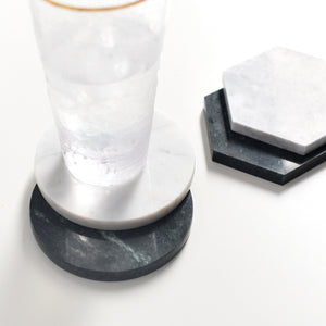 Solid Marble Drink Coasters - Set of 4 - Staunton and Henry