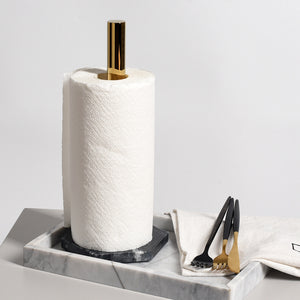 Marble and Gold Kitchen Towel Holder - Staunton and Henry