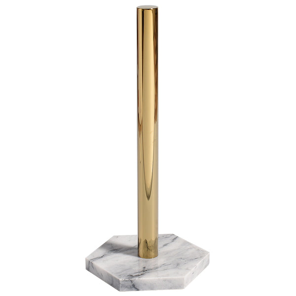 Marble and Gold Kitchen Towel Holder - Staunton and Henry