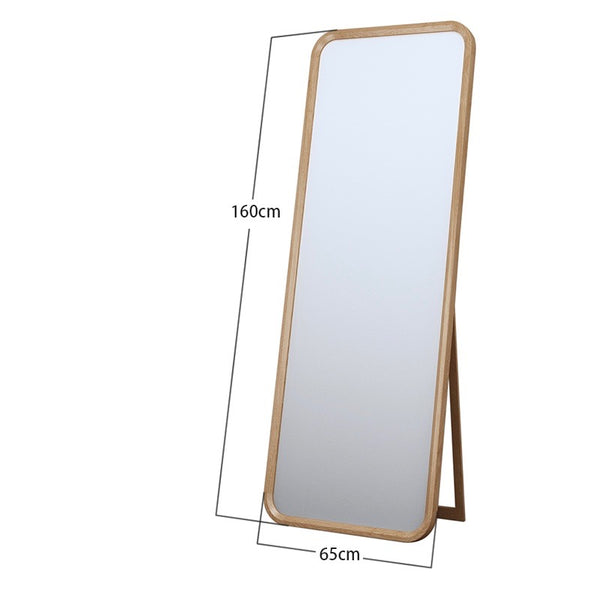 Solid Oak Standing Mirror - Staunton and Henry