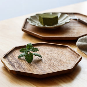 Acacia Wood Hexagon Serving Tray - Staunton and Henry