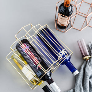 Gold Hexagon Wine Rack - Staunton and Henry