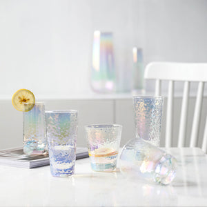 Dimpled Pearlescent Glass Tumbler - Set of 4 - Staunton and Henry