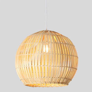 Round Japanese Bamboo Ceiling Light - Staunton and Henry