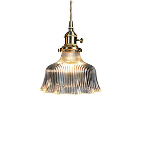Vintage Glass Blossom Shape Pendant Light - Staunton and Henry