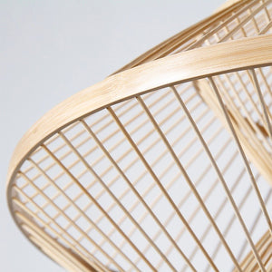 Modern Japanese Bamboo Lantern Chandelier - Staunton and Henry