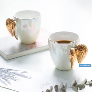 Pearlescent Angel Wings Coffee Mug - Staunton and Henry