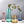 Tapered Colored Glass Vase with Gold Rim - Staunton and Henry