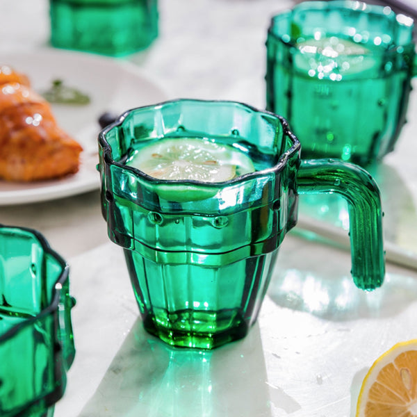 Green Cactus Glasses - Set of 6 - Staunton and Henry