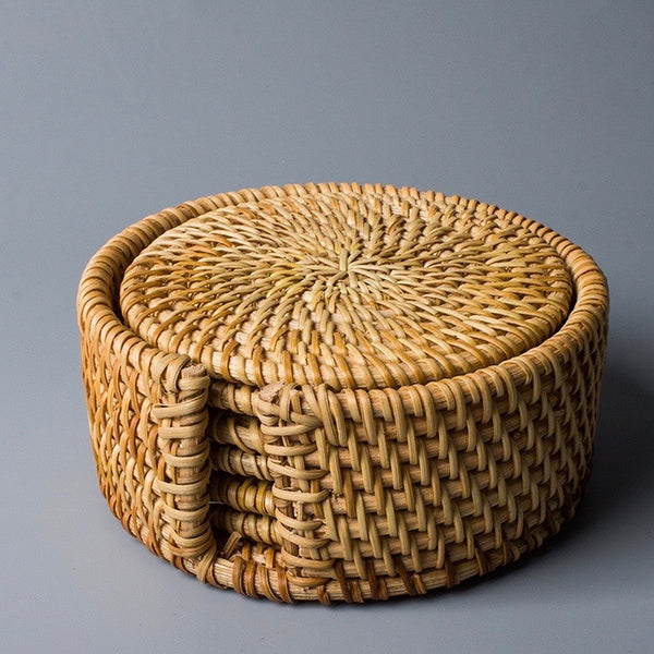 Rattan Coasters - Set of 6 - Staunton and Henry
