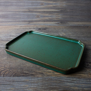Jade Green Oriental Tea Tray - Staunton and Henry