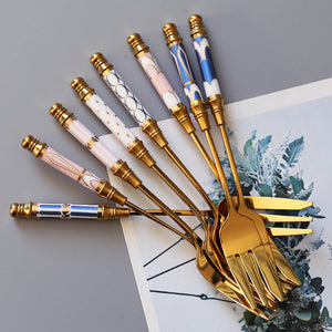 Gatsby Elegant Modern Dessert Forks - Set of 4 - Staunton and Henry