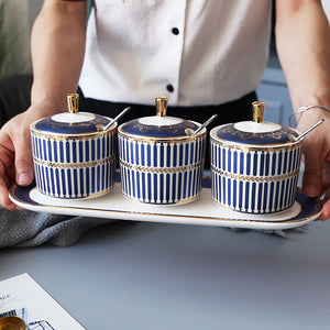 Gatsby Elegant Modern Condiment Jars - Staunton and Henry