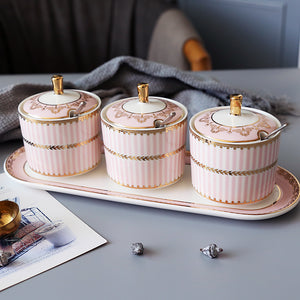 Gatsby Elegant Modern Condiment Jars - Staunton and Henry